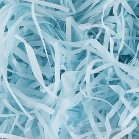 BoxSkivra 2 LB Blue Crinkle Paper Shredded Paper for Gift baskets Filler Paper Shred for Gift Wrapping Crinkle Cut Paper Shred Filler for Easter Basket Grass, Christmas, Birthday, Mother's Day