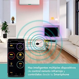 Lloyd's Mando Infrarrojo Inteligente Universal WiFi Controla Diversos Dispositivos de Control Remoto Simultáneamente con tu Smartphone (iOS y Android)