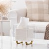 HBlife Clear Tissue Box Cover Square Acrylic Tissue Box Holder