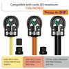 2-in-1 Nema 6-30P/6-50P Plug 30/50 Amp 250 Volt Angle Plug,
