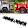 Car Wave Graphics Decals Strong Adhesion Colorfast Waterproof 4 X