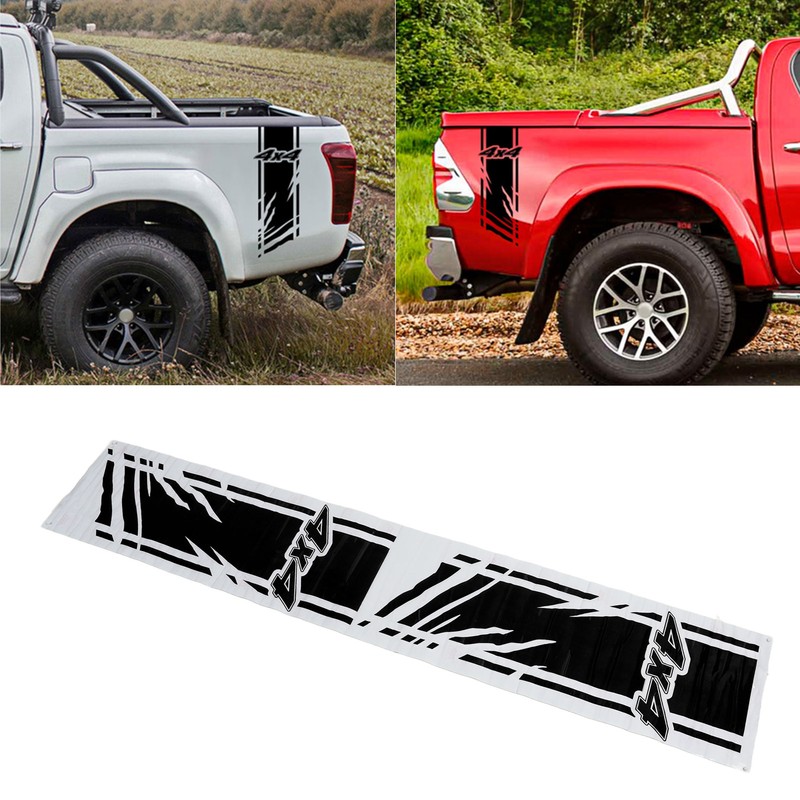 Car Wave Graphics Decals Strong Adhesion Colorfast Waterproof 4 X