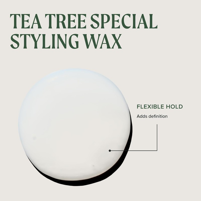 Tea Tree Styling Wax, Agrega Definición y Fijación, Para Todo