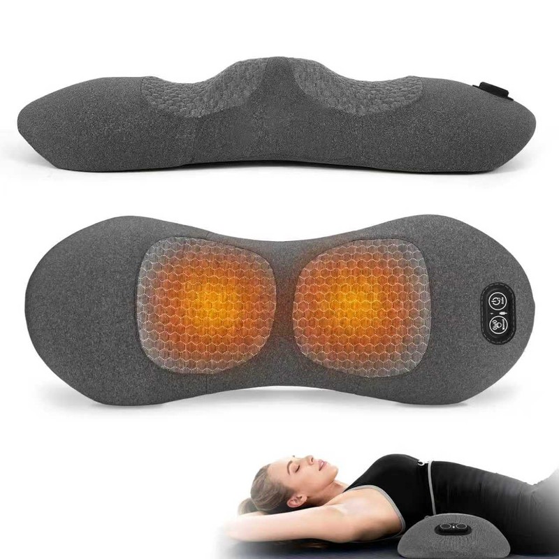 Dyhodu 3-in-1 Electric Back Massager Pillow, Rechargeable Lumbar Support Cushion
