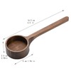 Bamboo Wooden Coffee Scoop for Jars Farmhouse Minimalist Food Jar