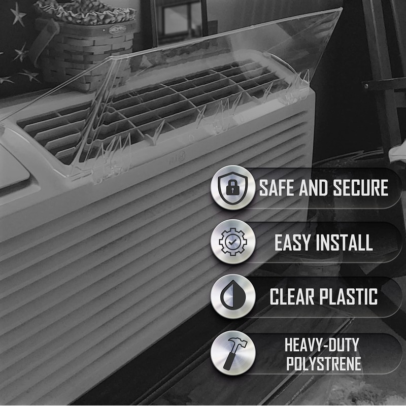 TayMac DG28 Air Deflector, 29.5-Inch, Clear