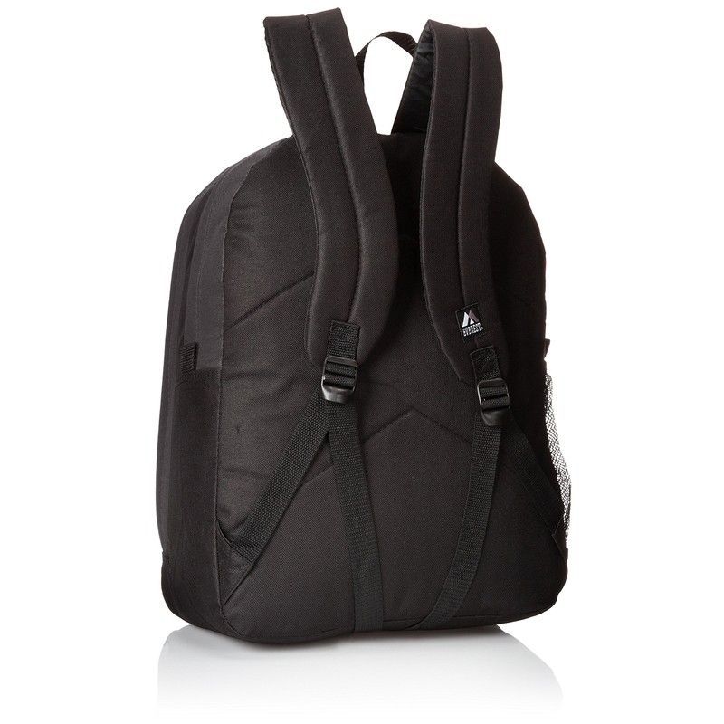 Everest Double Main Compartment Backpack, Black, One Size