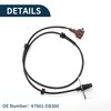 TUCKBOLD ABS Wheel Speed Sensor Rear Left ABS Sensor Anti-lock