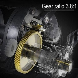 Sougayilang Round Baitcasting Fishing Reel,Saltwater Inshore Surf Trolling Reel,Conventional Reel for Catfish,Musky,Bass,Pike,Salmon/Steelhead,Striper and Inshore Saltwater Fishing Reel