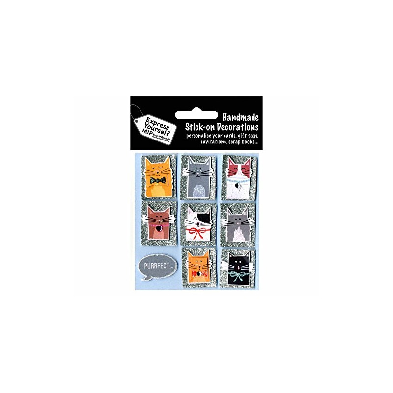 Express Yourself Purrfect Cats Stick-On Decorations