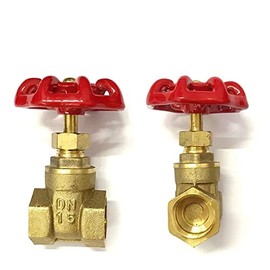 1Pcs 1/2 3/4 1 1-1/4 1-1/2 2 Inch Brass Gate Valves Water Valve Switch Valve Female Thread Gate Valve (Size : 3/4 (Size : 1 Inch)