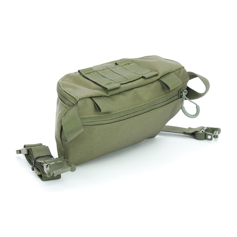 Modular Waist Bag 1.8 L with MOLLE, Removable Strap, Fleece,