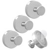 Mesee 4 Pieces Suction Cup Hooks for Shower, Removable Towel
