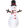 Giant Inflatable 12' Snowman With Stick Arms By Gemmy