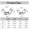 GothicBride Pack of 25 Wing Nuts, M5, Stainless Steel 304