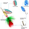 Trout Spoon Set, Artificial Bait Spinner Blinker Set, Fishing Bait