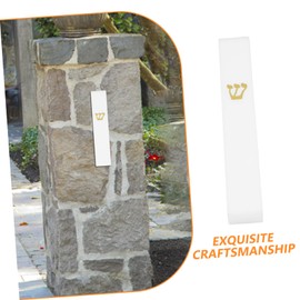 Ipetboom Jewish Mezuzah Decoration Resin Case Retro Scripture Door Plaque Home Decor for Indoor Outdoor Use Elegant Design for Gardens Courtyards