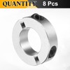 sourcing map 8 Pcs Double Split Shaft Collar, 25mm Bore