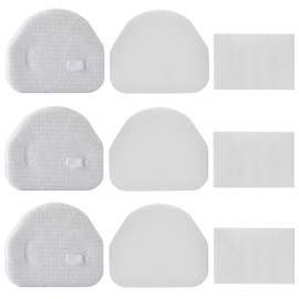 3 Pack Foam & Felt Filters Kit Replacement for Shark Navigator NV100, NV100C,NV100 26, NV105, NV105 26, NV106, UV300,NV450,NV480,NV481,NV482 Upright Vacuum Cleaner, Replace Part # XFF450 & XFL100