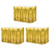 QUARKZMAN Pack of 3 29 x 108 Inch Gold Metallic