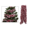 Simply Products 4M Chunky/Fine Cut Christmas Tinsel Garland Decoration (Red