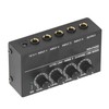 4 Channel Mixer Black Ultra Low Noise 4 Channel Compact