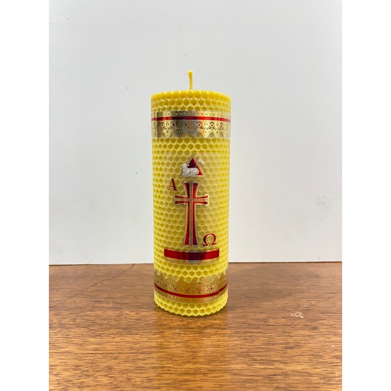 Velas De Miel. Cirio Pascual De Cera De Abeja Pura