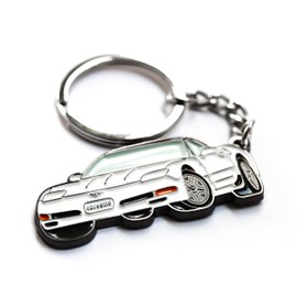 Whitaker World LLC C5 Corvette Keychain (Speedway White)