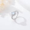 MOTIEL 1 Carat (ctw) Pear Shaped Opal Engagement Rings for