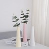 22cm Ceramic Flower Vase Beige Single Flower Tall Conical Vase