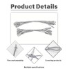5 Pack Stainless Steel Cable Wire Loop with Nylon Coating,