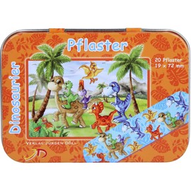 KINDERPFLASTER Dinosaur Tin Pack of 20