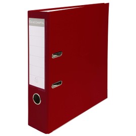 Exacompta - Ref 918418B - PP Lever Arch File - 320 x 290mm in Size, Suitable for Storing A4 Documents, 75mm Spine, Reinforced Finger Pull & Bottom Edge - Burgundy