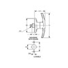 FELGNER Garage Cross Handle TGL Garage Lock Garage Handle for