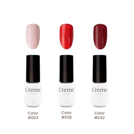 Kit de Uñas de Gel Crème Nails | Kit Básico con Lámpara LED/UV 48W y 3 Esmaltes Semipermanentes de 5ml c/u | Alta Pigmentación y Larga Duración | Vega