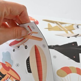 FERFLEX Magnetic Educational Game for Children - Air Transport FR - Can be Used on All Magnetic Surfaces - Game for Children 3 Years - 42 Magnets