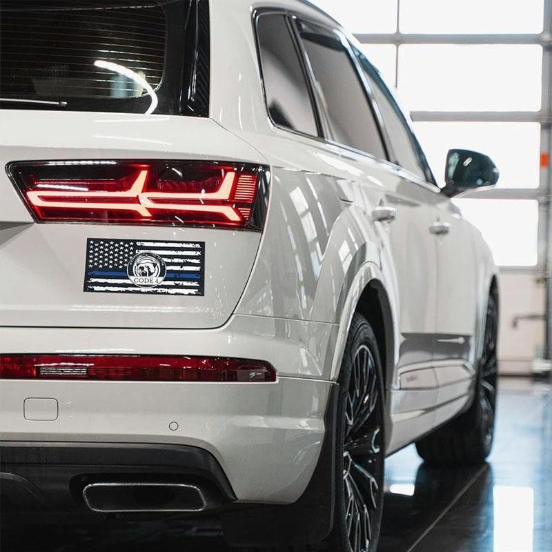 Bumper Sticker, Thin Blue Line, Code 4, Humanizing The Badge!:_3