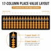 Mnixy 17-Column Soroban Abacus with Plastic Bead Frame