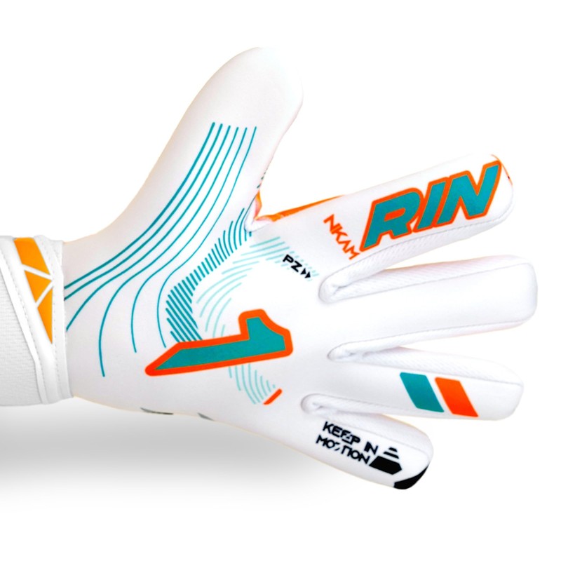 Rinat Nkam W/G AS Unisex Adult Goalkeeper Gloves, White, Green,