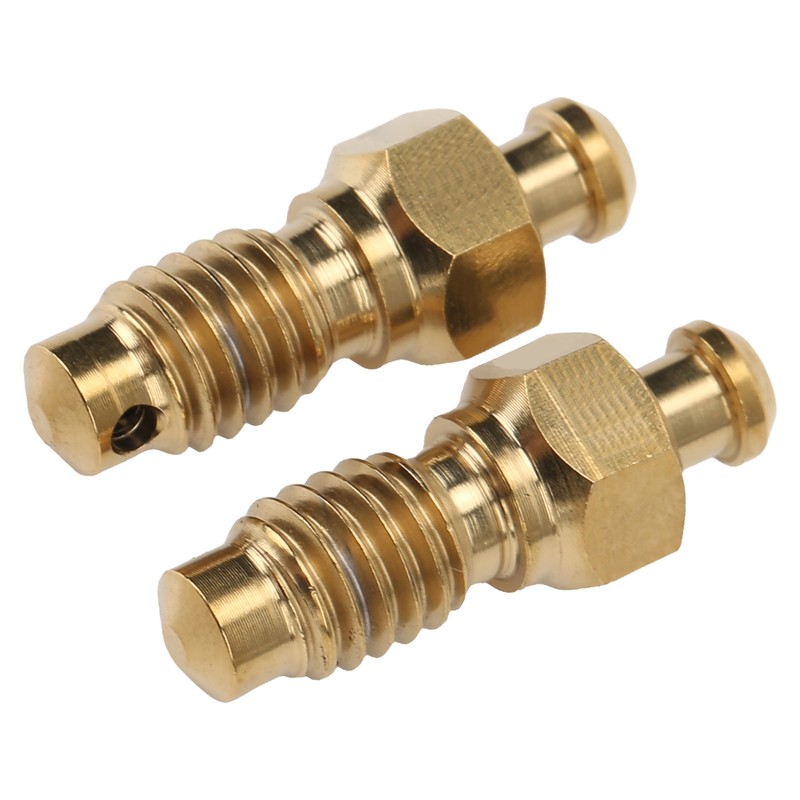 2Pcs Disc Brake Bleeder Screw Titanium Alloy M6 Rust Resistance