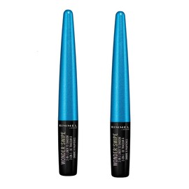 Rimmel London Pack of 2 Wonder Swipe 2-in-1 Liner to Shadow, Don't Be Shook # 011