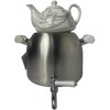 Modern Large Classic Iranian Samovar Russian Persian Turkish Tea Maker Water Kettle Heavy Thick Stainless Steel Ceramic Porcelain Teapot 6+1=7 Liter Faucet