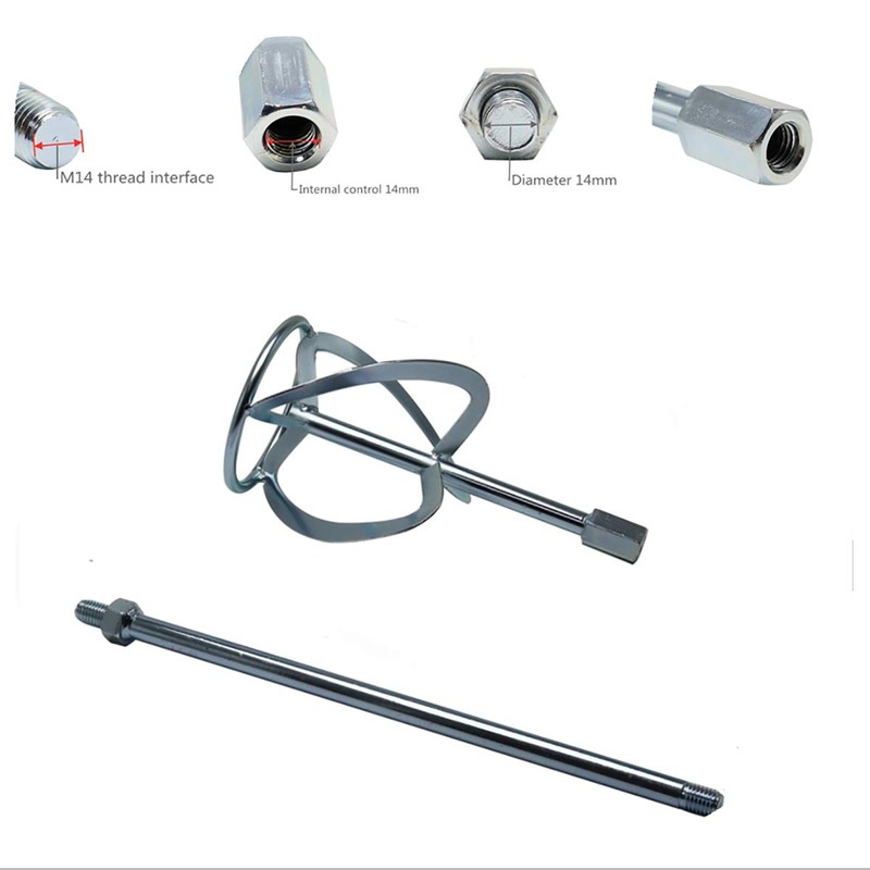 Concrete mixing head, paint mixer, paint mixer drill bit accessories,