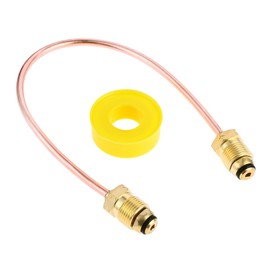 gohantee High Flow Copper Propane Gas Pigtail POL x POL 7/8" HEX - 15 Inch Propane Regulator Copper Pigtail