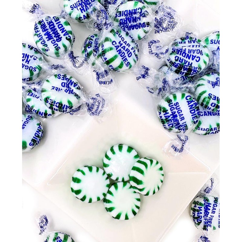 SweetGourmet Sugar-Free Spearmint Starlight Bulk Arcor Hard Candy | 2