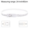 sourcing map 2Pcs Head Circumference Tape 24"(60cm) Plastic Measuring Rule