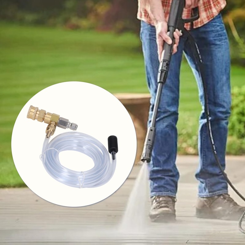 Chemical Injector Kit for Pressure Washer, 3/8 Inch Connectors, 5000