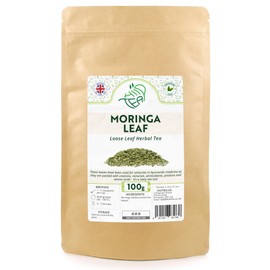 Moringa Loose Leaf Herbal Tea – Dried Leaves of Moringa Oleifera Tree (100g)