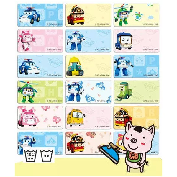42 Personalized Kids Name Iron On Fabric Labels Stickers -