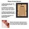 JCJMY 3x4 Picture Frame Black for Tabletop or Wall, 3